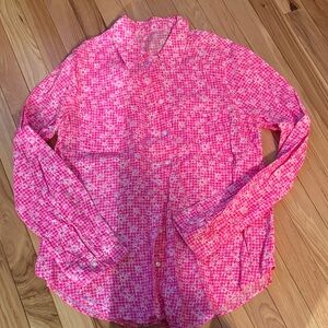 Lilly Pulitzer Vibrant Pink Floral Shirt